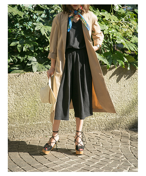 SLY(スライ)の「TAILOR LONG GOWN COAT(チェスターコート・レディース・ネイビー/ベージュ/カーキ・FREE)」の17枚目の写真