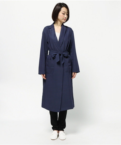 SLY(スライ)の「TAILOR LONG GOWN COAT(チェスターコート・レディース・ネイビー/ベージュ/カーキ・FREE)」の11枚目の写真