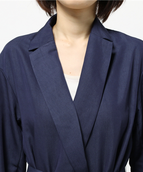 SLY(スライ)の「TAILOR LONG GOWN COAT(チェスターコート・レディース・ネイビー/ベージュ/カーキ・FREE)」の14枚目の写真