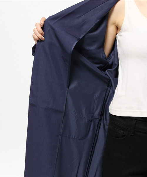 SLY(スライ)の「TAILOR LONG GOWN COAT(チェスターコート・レディース・ネイビー/ベージュ/カーキ・FREE)」の7枚目の写真