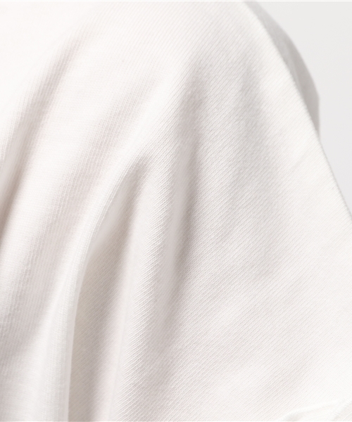 REAL CUBE（リアルキューブ）の「袖口フリルコットンプルオーバー（Tシャツ/カットソー・レディース・ホワイト×ネイビー/ネイビー/カーキ/オフホワイト/グレー・M）」の12枚目の写真