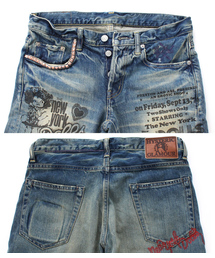 HYSTERIC GLAMOUR NEW YORK DOLLS デニム/ジーンズ HYSTERIC GLAMOUR × NEW YORK DOLLS denim pants | NOIR ONLINE