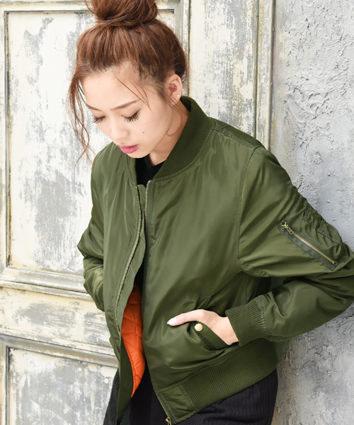 Philter ラズレナ フィルター の 16 A W 中綿入り Ma 1ミリタリーブルゾン Ma 1 Wear