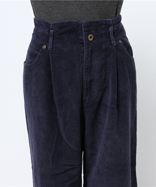 mysty woman（ミスティウーマン）の「コーデュロイタックワイドパンツ（その他パンツ・レディース・ブラウン/グレー/ネイビー/オフホワイト/ピンク/ライトベージュ・FREE）」の12枚目の写真