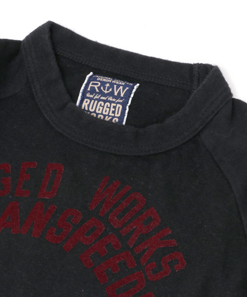 RUGGEDWORKS(ラゲッドワークス)の「カチオンラグランロングTシャツ(Tシャツ/カットソー・キッズ・ネイビー/ブラウン/グレー/チャコールグレー・110cm/140cm/120cm/90cm/130cm/100cm/80cm)」の8枚目の写真