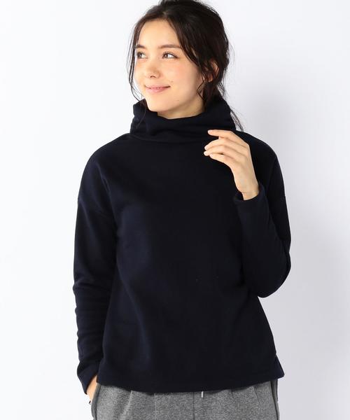 coen（コーエン）の「ギャザータートルネックプルオーバー（Tシャツ/カットソー・レディース・ナチュラル/ネイビー/その他1・FREE）」の2枚目の写真