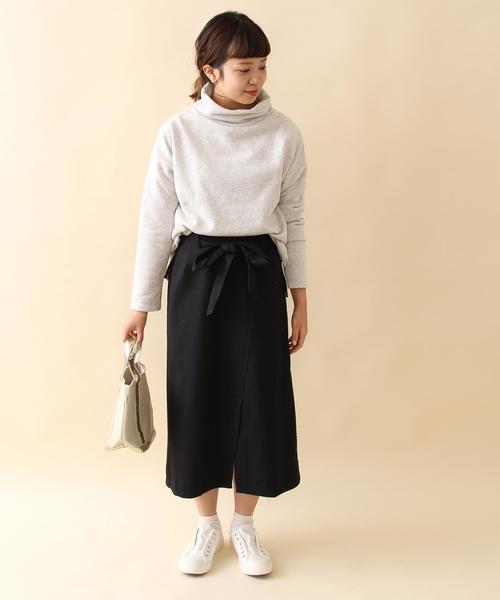 coen（コーエン）の「ギャザータートルネックプルオーバー（Tシャツ/カットソー・レディース・ナチュラル/ネイビー/その他1・FREE）」の7枚目の写真