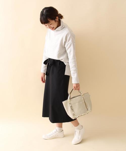 coen（コーエン）の「ギャザータートルネックプルオーバー（Tシャツ/カットソー・レディース・ナチュラル/ネイビー/その他1・FREE）」の8枚目の写真