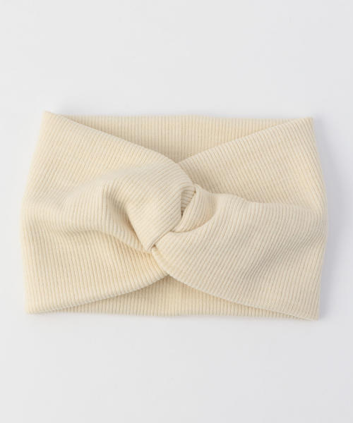 Khaju（カージュ）の「Khaju:ボリュームクロスヘアバンド（ヘアバンド・レディース・ライトブルー/ナチュラル・ONE SIZE）」の2枚目の写真