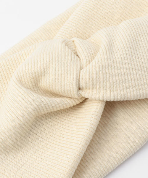 Khaju（カージュ）の「Khaju:ボリュームクロスヘアバンド（ヘアバンド・レディース・ライトブルー/ナチュラル・ONE SIZE）」の4枚目の写真