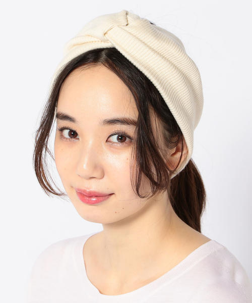 Khaju（カージュ）の「Khaju:ボリュームクロスヘアバンド（ヘアバンド・レディース・ライトブルー/ナチュラル・ONE SIZE）」の5枚目の写真