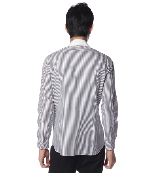 603（ロクマルサン）の「603 ストライプクレリックシャツ（シャツ/ブラウス・メンズ・ホワイト・40/42）」の3枚目の写真
