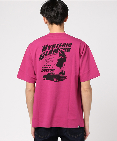 HYSTERIC GLAMOUR（ヒステリックグラマー）の「HIGH PERFORMANCE プリント ポケ付Tシャツ（Tシャツ/カットソー・メンズ・ホワイト/ピンク/ブラック・X-SMALL/SMALL/MEDIUM/LARGE）」の5枚目の写真
