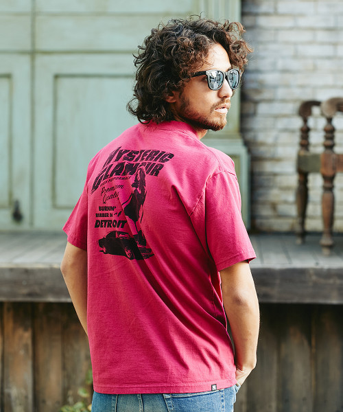 HYSTERIC GLAMOUR（ヒステリックグラマー）の「HIGH PERFORMANCE プリント ポケ付Tシャツ（Tシャツ/カットソー・メンズ・ホワイト/ピンク/ブラック・X-SMALL/SMALL/MEDIUM/LARGE）」の9枚目の写真