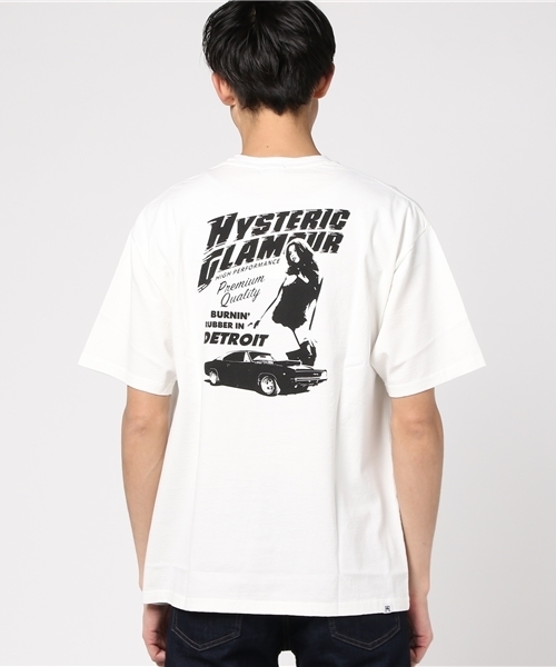 HYSTERIC GLAMOUR（ヒステリックグラマー）の「HIGH PERFORMANCE プリント ポケ付Tシャツ（Tシャツ/カットソー・メンズ・ホワイト/ピンク/ブラック・X-SMALL/SMALL/MEDIUM/LARGE）」の7枚目の写真