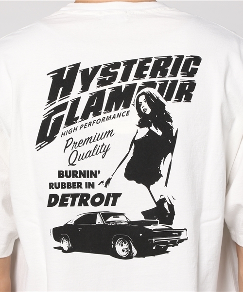 HYSTERIC GLAMOUR（ヒステリックグラマー）の「HIGH PERFORMANCE プリント ポケ付Tシャツ（Tシャツ/カットソー・メンズ・ホワイト/ピンク/ブラック・X-SMALL/SMALL/MEDIUM/LARGE）」の14枚目の写真