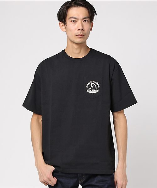 HYSTERIC GLAMOUR（ヒステリックグラマー）の「HIGH PERFORMANCE プリント ポケ付Tシャツ（Tシャツ/カットソー・メンズ・ホワイト/ピンク/ブラック・X-SMALL/SMALL/MEDIUM/LARGE）」の12枚目の写真