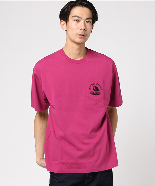 HYSTERIC GLAMOUR（ヒステリックグラマー）の「HIGH PERFORMANCE プリント ポケ付Tシャツ（Tシャツ/カットソー・メンズ・ホワイト/ピンク/ブラック・X-SMALL/SMALL/MEDIUM/LARGE）」の11枚目の写真