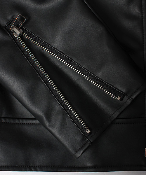 ESSENTIAL GARMENT MEN'S BIGI(エッセンシャルガーメントメンズビギ)の「【2017-18 A/W新作】フェイクレザーシングルライダース(ライダースジャケット・メンズ・ブラック/ダークブルー・SS/L/S/M)」の10枚目の写真