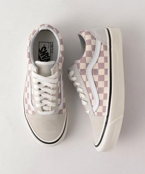 VANS（バンズ）の「【WEB限定】VANS OLDSKOOL 37DX チェッカー〈バンズ〉（スニーカー・レディース・ブラック/ライトピンク・6/5）」の2枚目の写真