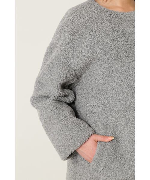 NATURAL BEAUTY BASIC（ナチュラルビューティーベーシック）の「◆ライトウォームボアコート（その他アウター・レディース・グレー/ベージュ・MEDIUM/SMALL）」の10枚目の写真