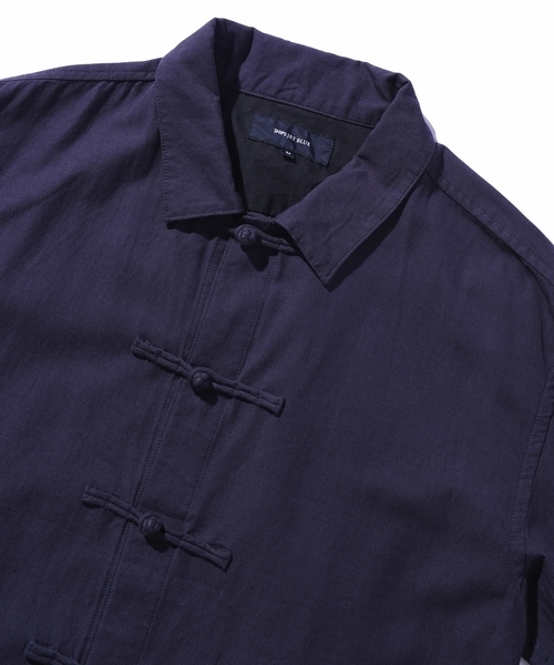 SHIPS JET BLUE(シップスジェットブルー)の「SHIPS JET BLUE: チャイナジャケット(シャツ/ブラウス・メンズ・ネイビー/ベージュ/ブラック・LARGE/X-LARGE/MEDIUM/SMALL)」の8枚目の写真