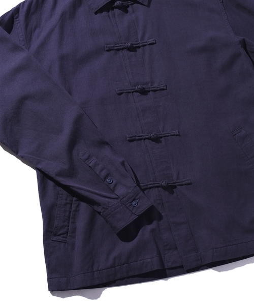 SHIPS JET BLUE(シップスジェットブルー)の「SHIPS JET BLUE: チャイナジャケット(シャツ/ブラウス・メンズ・ネイビー/ベージュ/ブラック・LARGE/X-LARGE/MEDIUM/SMALL)」の7枚目の写真