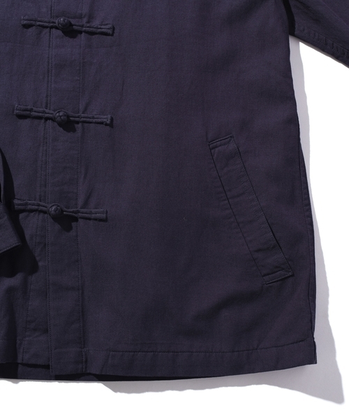 SHIPS JET BLUE(シップスジェットブルー)の「SHIPS JET BLUE: チャイナジャケット(シャツ/ブラウス・メンズ・ネイビー/ベージュ/ブラック・LARGE/X-LARGE/MEDIUM/SMALL)」の6枚目の写真