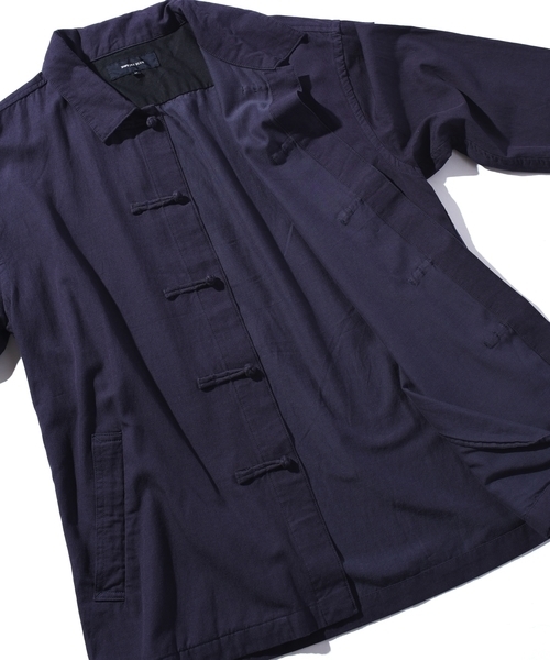 SHIPS JET BLUE(シップスジェットブルー)の「SHIPS JET BLUE: チャイナジャケット(シャツ/ブラウス・メンズ・ネイビー/ベージュ/ブラック・LARGE/X-LARGE/MEDIUM/SMALL)」の5枚目の写真