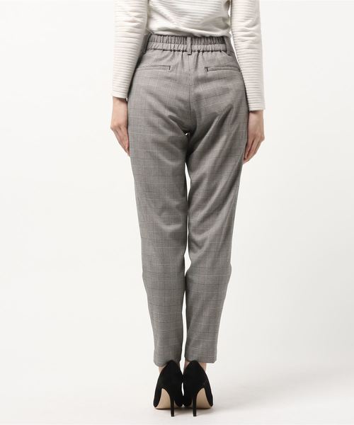 un dix cors(アンディコール)の「シンプルグレンチェックテーパード(その他パンツ・レディース・ホワイト/チャコールグレー・36/38)」の4枚目の写真