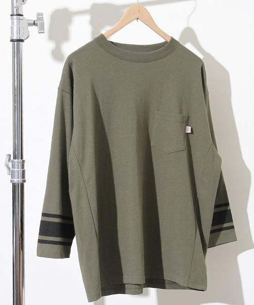 coen（コーエン）の「【女性にも人気】USAコットン7分袖フットボールTシャツ（Tシャツ/カットソー・メンズ・ホワイト/オリーブ・X-LARGE/MEDIUM/SMALL/LARGE）」の22枚目の写真