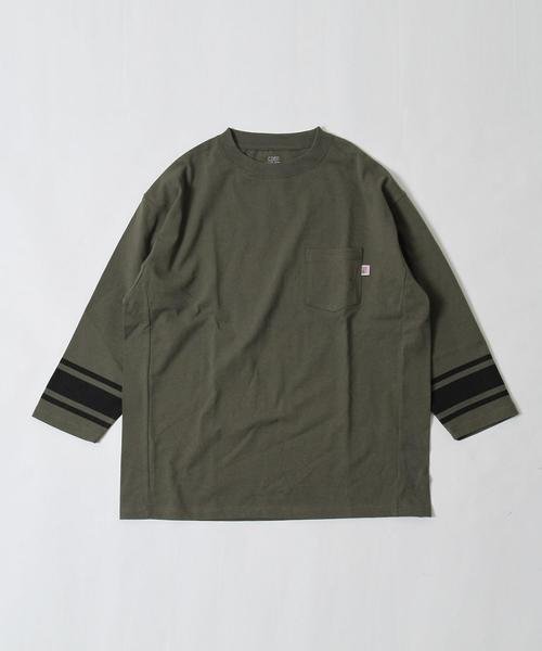 coen（コーエン）の「【女性にも人気】USAコットン7分袖フットボールTシャツ（Tシャツ/カットソー・メンズ・ホワイト/オリーブ・X-LARGE/MEDIUM/SMALL/LARGE）」の8枚目の写真