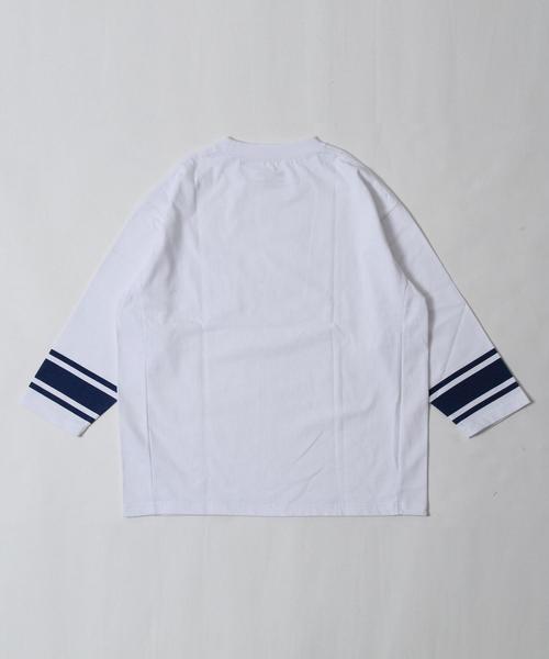 coen（コーエン）の「【女性にも人気】USAコットン7分袖フットボールTシャツ（トップス）」