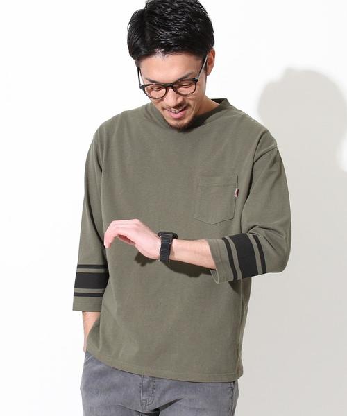 coen（コーエン）の「【女性にも人気】USAコットン7分袖フットボールTシャツ（Tシャツ/カットソー・メンズ・ホワイト/オリーブ・X-LARGE/MEDIUM/SMALL/LARGE）」の20枚目の写真