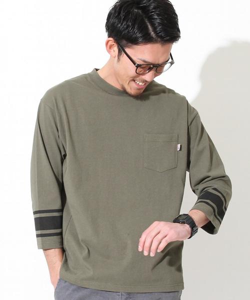 coen（コーエン）の「【女性にも人気】USAコットン7分袖フットボールTシャツ（Tシャツ/カットソー・メンズ・ホワイト/オリーブ・X-LARGE/MEDIUM/SMALL/LARGE）」の18枚目の写真