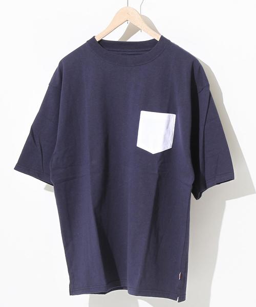 coen（コーエン）の「USAコットンビッグシルエットクルーネックTシャツ(一部WEB限定カラー)（Tシャツ/カットソー・メンズ・ホワイト/ホワイト系その他/ブラック/オリーブ/ネイビー/ライトブルー/ブルー系その他/ライトピンク・X-LARGE/LARGE/MEDIUM）」の7枚目の写真