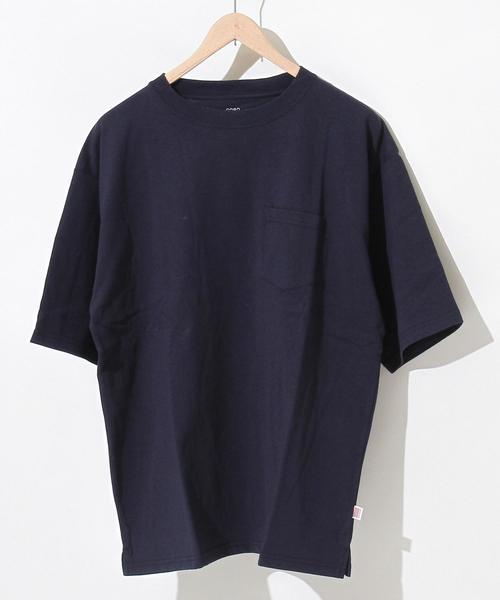 coen（コーエン）の「USAコットンビッグシルエットクルーネックTシャツ(一部WEB限定カラー)（Tシャツ/カットソー・メンズ・ホワイト/ホワイト系その他/ブラック/オリーブ/ネイビー/ライトブルー/ブルー系その他/ライトピンク・X-LARGE/LARGE/MEDIUM）」の6枚目の写真