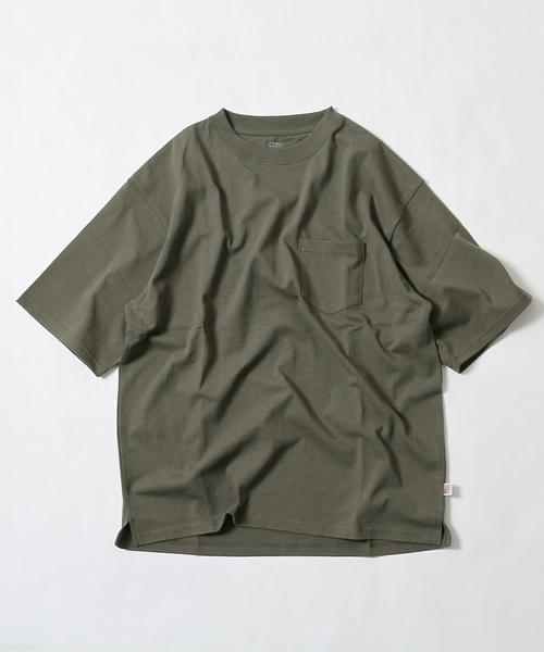 coen（コーエン）の「USAコットンビッグシルエットクルーネックTシャツ(一部WEB限定カラー)（Tシャツ/カットソー・メンズ・ホワイト/ホワイト系その他/ブラック/オリーブ/ネイビー/ライトブルー/ブルー系その他/ライトピンク・X-LARGE/LARGE/MEDIUM）」の9枚目の写真