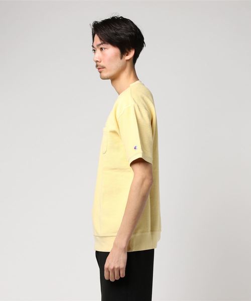 Champion(チャンピオン)の「【Champion/チャンピオン】メンズ キャンパス ショートスリーブスウェットシャツ(スウェット・メンズ・ライトピンク/ブルー系その他2/ベージュ/ブルー系その他・MEDIUM/LARGE/X-LARGE)」の5枚目の写真