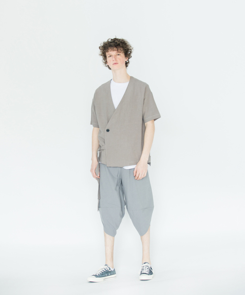 rehacer(レアセル)の「rehacer : Orihimedaki Harlf SS JKT(その他アウター・メンズ・グレー/ブルー・LARGE/MEDIUM/SMALL)」の3枚目の写真