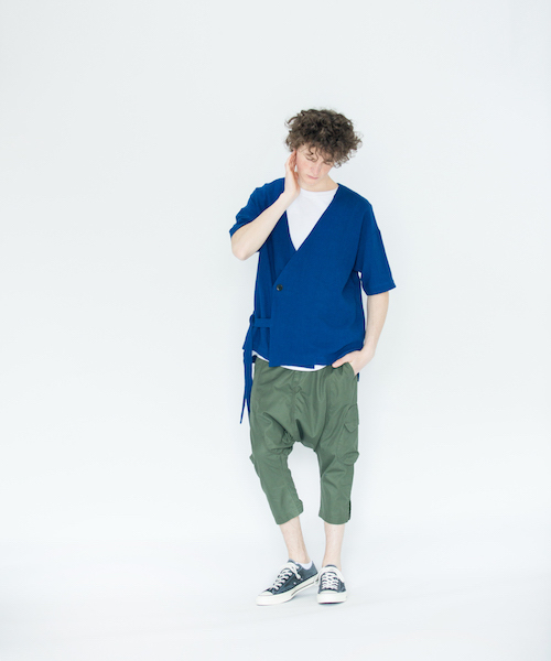 rehacer(レアセル)の「rehacer : Orihimedaki Harlf SS JKT(その他アウター・メンズ・グレー/ブルー・LARGE/MEDIUM/SMALL)」の5枚目の写真