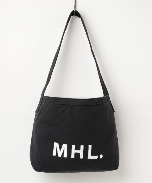 MHL.（エムエイチエル）の「HEAVY COTTON CANVAS（ショルダーバッグ・レディース・ホワイト/ブラック・FREE）」の7枚目の写真