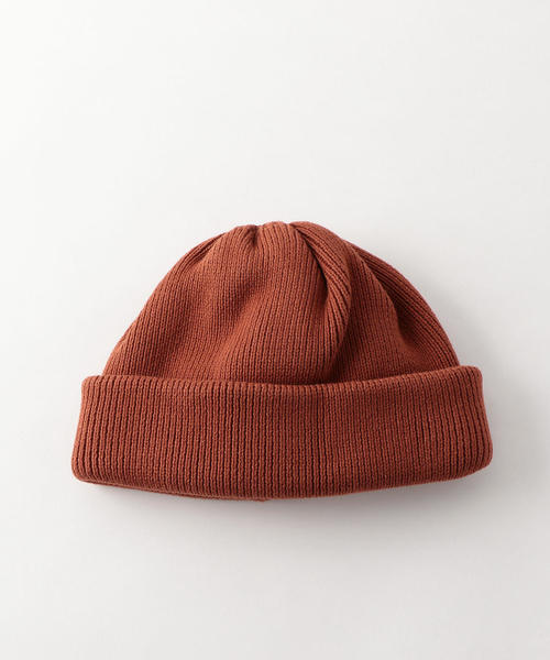 crepuscule（クレプスキュール）の「＜crepuscule＞COTTON KNIT CAP Ⅱ/ニットキャップΨ（ニットキャップ/ビーニー・メンズ・オレンジ系その他/ロイヤルブルー/ベージュ/ブラック・FREE）」の4枚目の写真