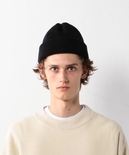 crepuscule（クレプスキュール）の「＜crepuscule＞COTTON KNIT CAP Ⅱ/ニットキャップΨ（ニットキャップ/ビーニー・メンズ・オレンジ系その他/ロイヤルブルー/ベージュ/ブラック・FREE）」の7枚目の写真