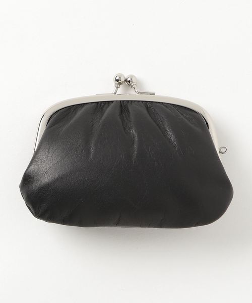 HIGHTIDE（ハイタイド）の「松野屋 牛革親子がま口 口金 本革 ミニ 財布 カード コインケース（財布・レディース・ブラック/ネイビー/ブラック系その他/ネイビー系・FREE）」の5枚目の写真