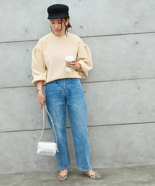 titivate(ティティベイト)の「ボリュームスリーブワッフルプルオーバー(Tシャツ/カットソー・レディース・ホワイト/ブラック/ライトブラウン/グリーン/パープル・S/M)」の10枚目の写真