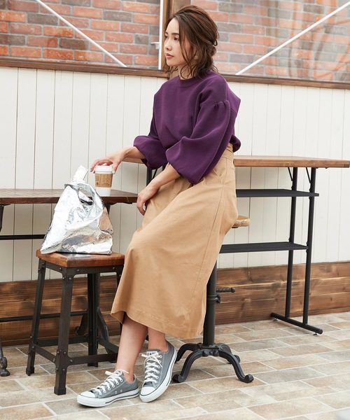 titivate(ティティベイト)の「ボリュームスリーブワッフルプルオーバー(Tシャツ/カットソー・レディース・ホワイト/ブラック/ライトブラウン/グリーン/パープル・S/M)」の17枚目の写真