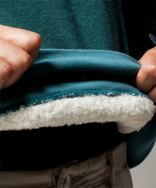 NANO universe（ナノユニバース）の「チャンピオン別注ボアフーディー（パーカー・メンズ・グリーン/ネイビー/ボルドー・SMALL/MEDIUM/LARGE）」の11枚目の写真