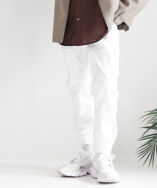 Anytime Songs(エニータイムソングス)の「ストレッチジョガーパンツ(その他パンツ・メンズ・ホワイト/ブラック/ベージュ/カーキ/ネイビー/ブルー/レッド・SMALL/MEDIUM/LARGE/X-LARGE)」の2枚目の写真