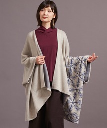 【カヤ】-attakee- 紋色羽織り ビッグシルエットニットカーディガン